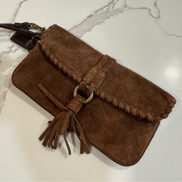 Pair of Coach Wristlets. One Brown Suede, one Black Leather. Two for 1 price! - Picture 6 of 10